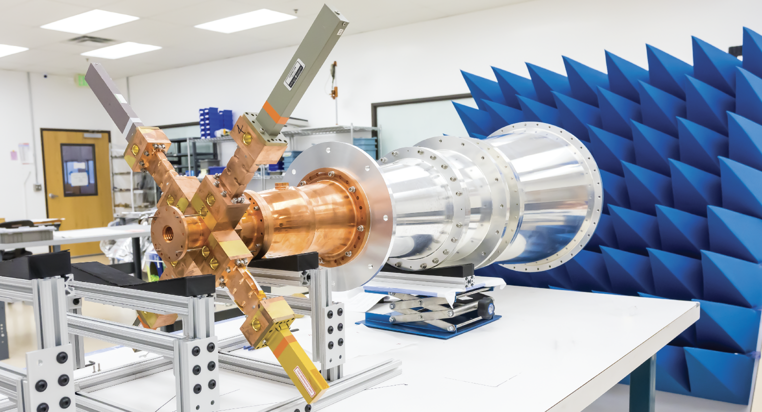 Contamination control is paramount, as in this final performance test of a ground-based high powered antenna system.